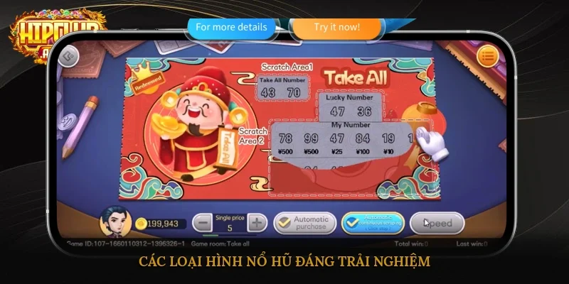 Các loại hình nổ hũ đáng trải nghiệm